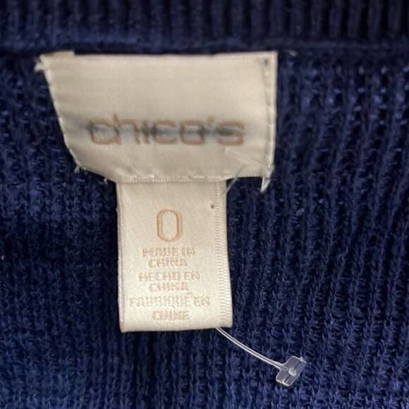 CHICO’S V‎ NECK SWEATER SIZE 0 - Picture 4 of 6